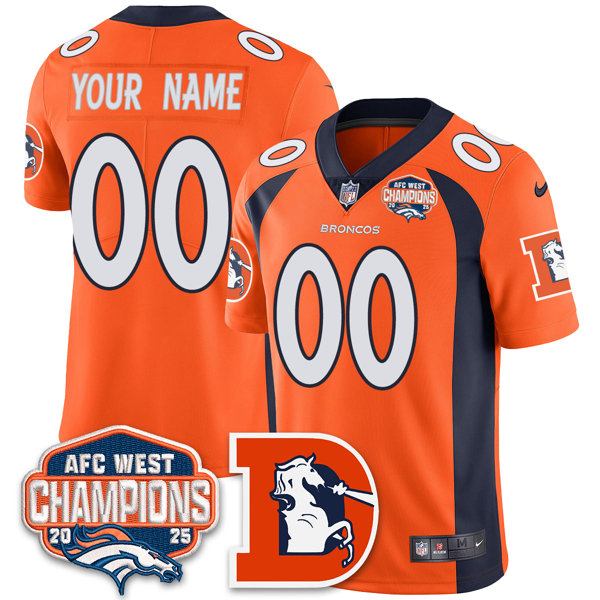DEN Mitchell & Ness Vapor Limited Jersey - All Stitched