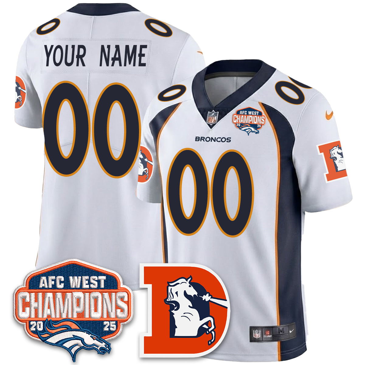 DEN Mitchell & Ness Vapor Limited Jersey - All Stitched
