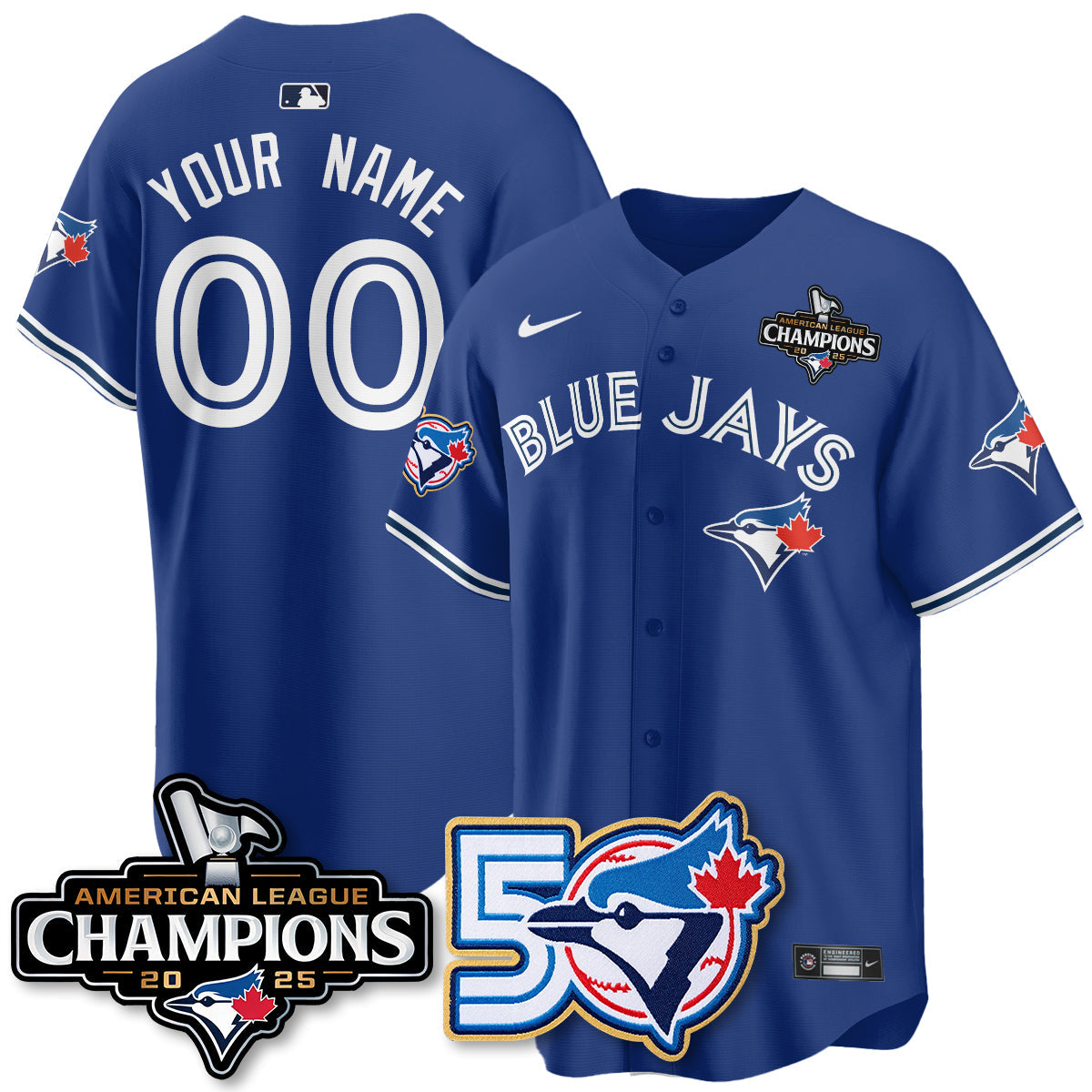 TOR 2025 American League Champions Vapor Limited Jersey - 50th Season - All Stitched