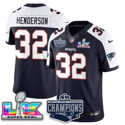 NE 2025 AFC Champions Vapor Limited Jersey - All Stitched