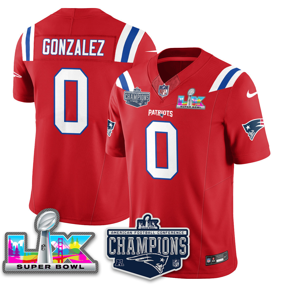 NE 2025 AFC Champions Vapor Limited Jersey - All Stitched