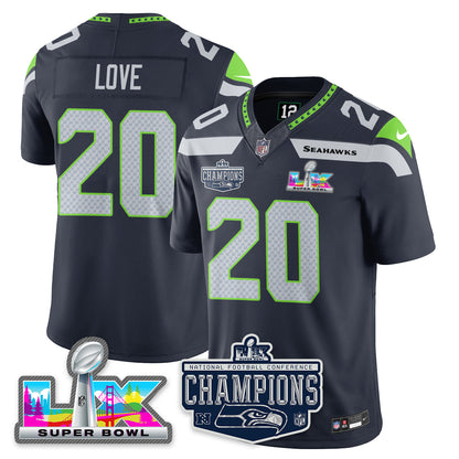 SEA 2025 NFC Champions Vapor Limited Jersey - All Stitched