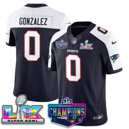Women's NE 2025 Vapor Jersey - AFC Champions Limited Patch - All Stitched
