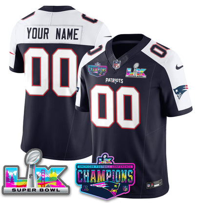Custom NE 2025 Vapor Jersey - AFC Champions Limited Patch - All Stitched