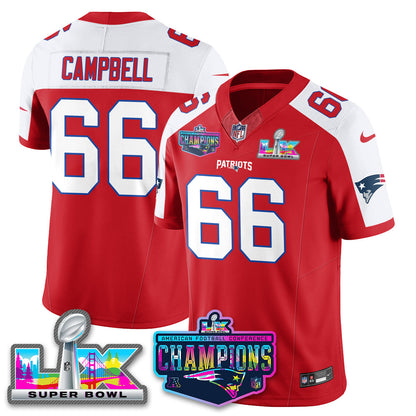 Women's NE 2025 Vapor Jersey - AFC Champions Limited Patch - All Stitched
