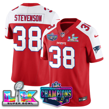 Women's NE 2025 Vapor Jersey - AFC Champions Limited Patch - All Stitched