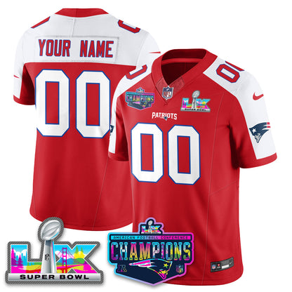 Custom NE 2025 Vapor Jersey - AFC Champions Limited Patch - All Stitched