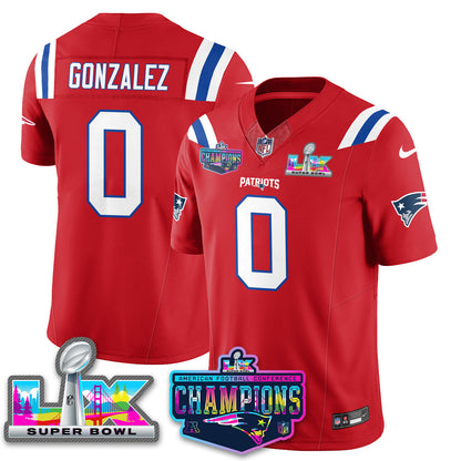 Women's NE 2025 Vapor Jersey - AFC Champions Limited Patch - All Stitched