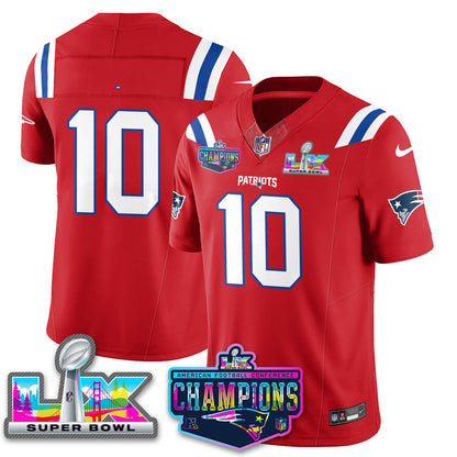 Women's NE 2025 Vapor Jersey - AFC Champions Limited Patch - All Stitched
