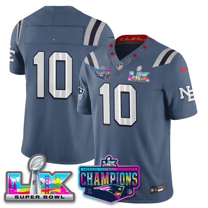 Women's NE 2025 Vapor Jersey - AFC Champions Limited Patch - All Stitched