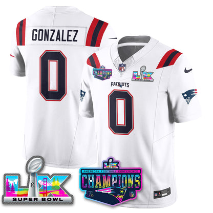 Women's NE 2025 Vapor Jersey - AFC Champions Limited Patch - All Stitched