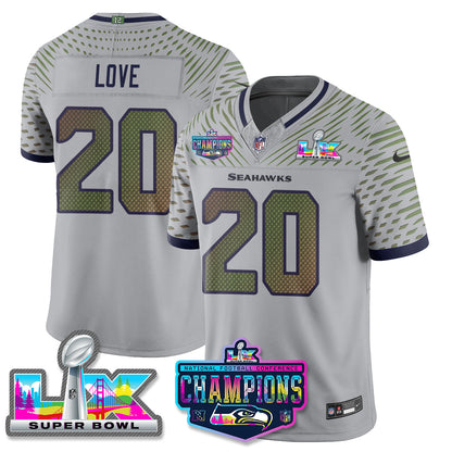 Women's SEA 2025 Vapor Limited Jersey - NFC Champions Limited Patch - All Stitched