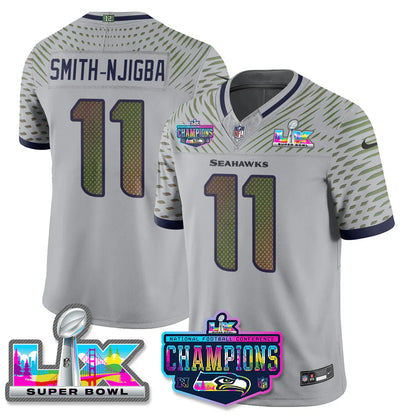 SEA SB LX Game Patch Jersey - All Stitched