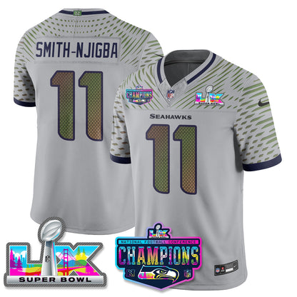Women's SEA 2025 Vapor Limited Jersey - NFC Champions Limited Patch - All Stitched