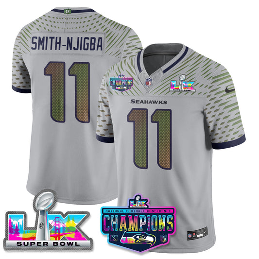 Women's SEA 2025 Vapor Limited Jersey - NFC Champions Limited Patch - All Stitched