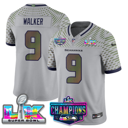 Women's SEA 2025 Vapor Limited Jersey - NFC Champions Limited Patch - All Stitched