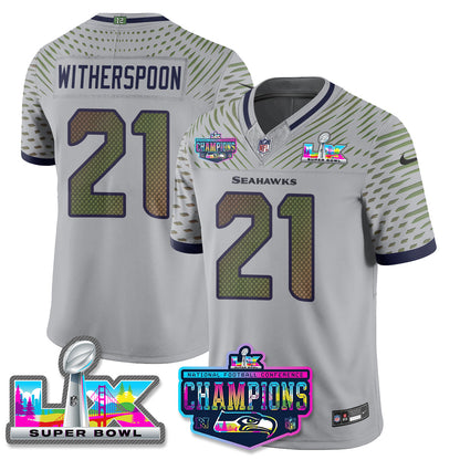 Women's SEA 2025 Vapor Limited Jersey - NFC Champions Limited Patch - All Stitched