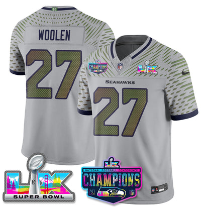 SEA 2025 Vapor Limited Jersey - NFC Champions Limited Patch - All Stitched
