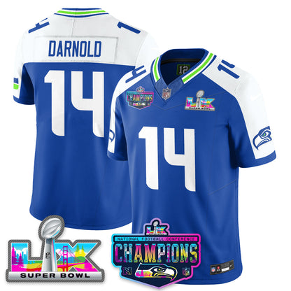 Women's SEA 2025 Vapor Limited Jersey - NFC Champions Limited Patch - All Stitched
