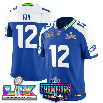 Women's SEA 2025 Vapor Limited Jersey - NFC Champions Limited Patch - All Stitched
