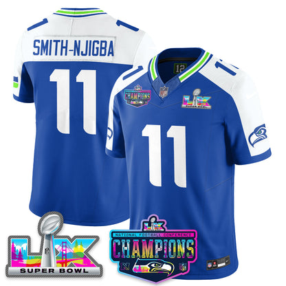 Women's SEA 2025 Vapor Limited Jersey - NFC Champions Limited Patch - All Stitched