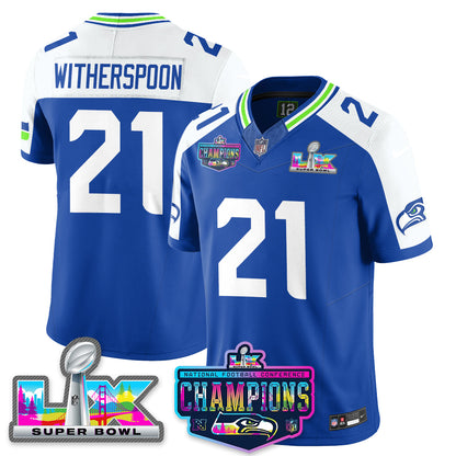 Women's SEA 2025 Vapor Limited Jersey - NFC Champions Limited Patch - All Stitched