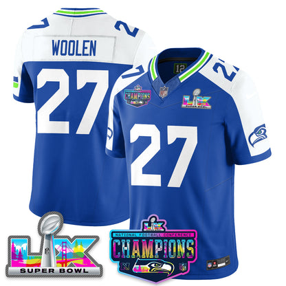 Women's SEA 2025 Vapor Limited Jersey - NFC Champions Limited Patch - All Stitched