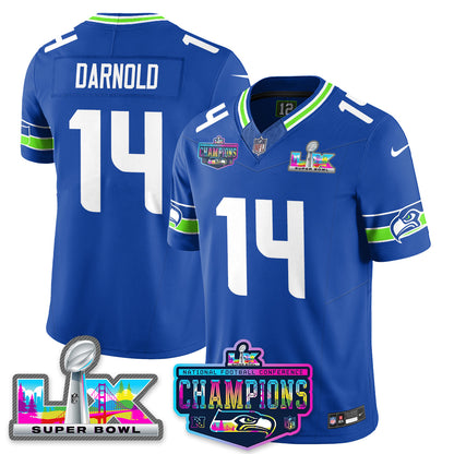 SEA 2025 Vapor Limited Jersey - NFC Champions Limited Patch - All Stitched