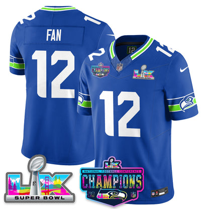 Women's SEA 2025 Vapor Limited Jersey - NFC Champions Limited Patch - All Stitched
