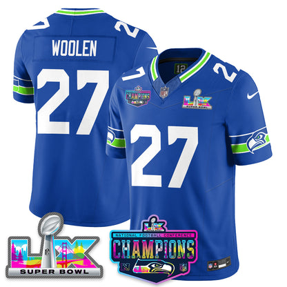 Women's SEA 2025 Vapor Limited Jersey - NFC Champions Limited Patch - All Stitched