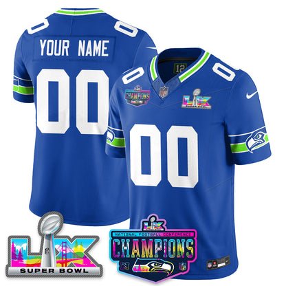 Women's SEA 2025 Vapor Limited Jersey - NFC Champions Limited Patch - All Stitched