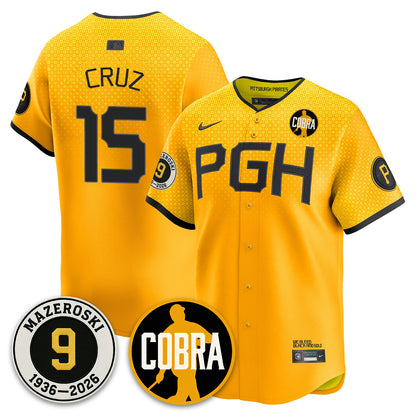 PIT Memories Vapor Limited Jersey - Bill Mazeroski Patch - All Stitched