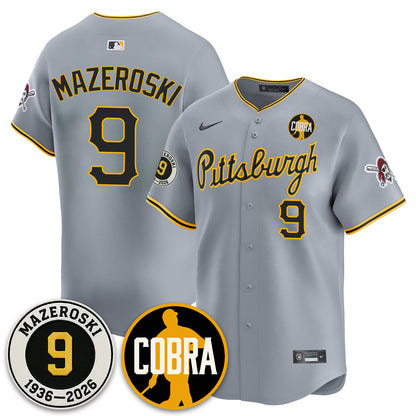 PIT Memories Vapor Limited Jersey - Bill Mazeroski Patch - All Stitched