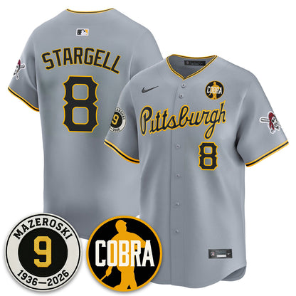 PIT Memories Vapor Limited Jersey - Bill Mazeroski Patch - All Stitched