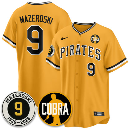 PIT Memories Vapor Limited Jersey - Bill Mazeroski Patch - All Stitched