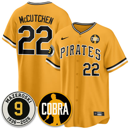 PIT Memories Vapor Limited Jersey - Bill Mazeroski Patch - All Stitched