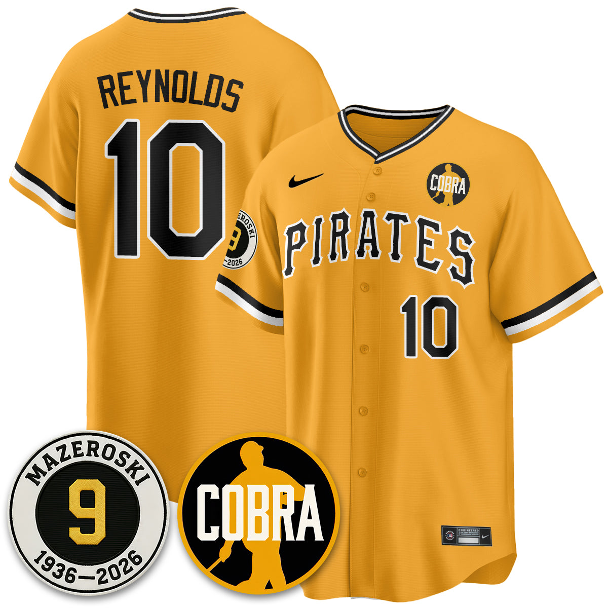 PIT Memories Vapor Limited Jersey - Bill Mazeroski Patch - All Stitched