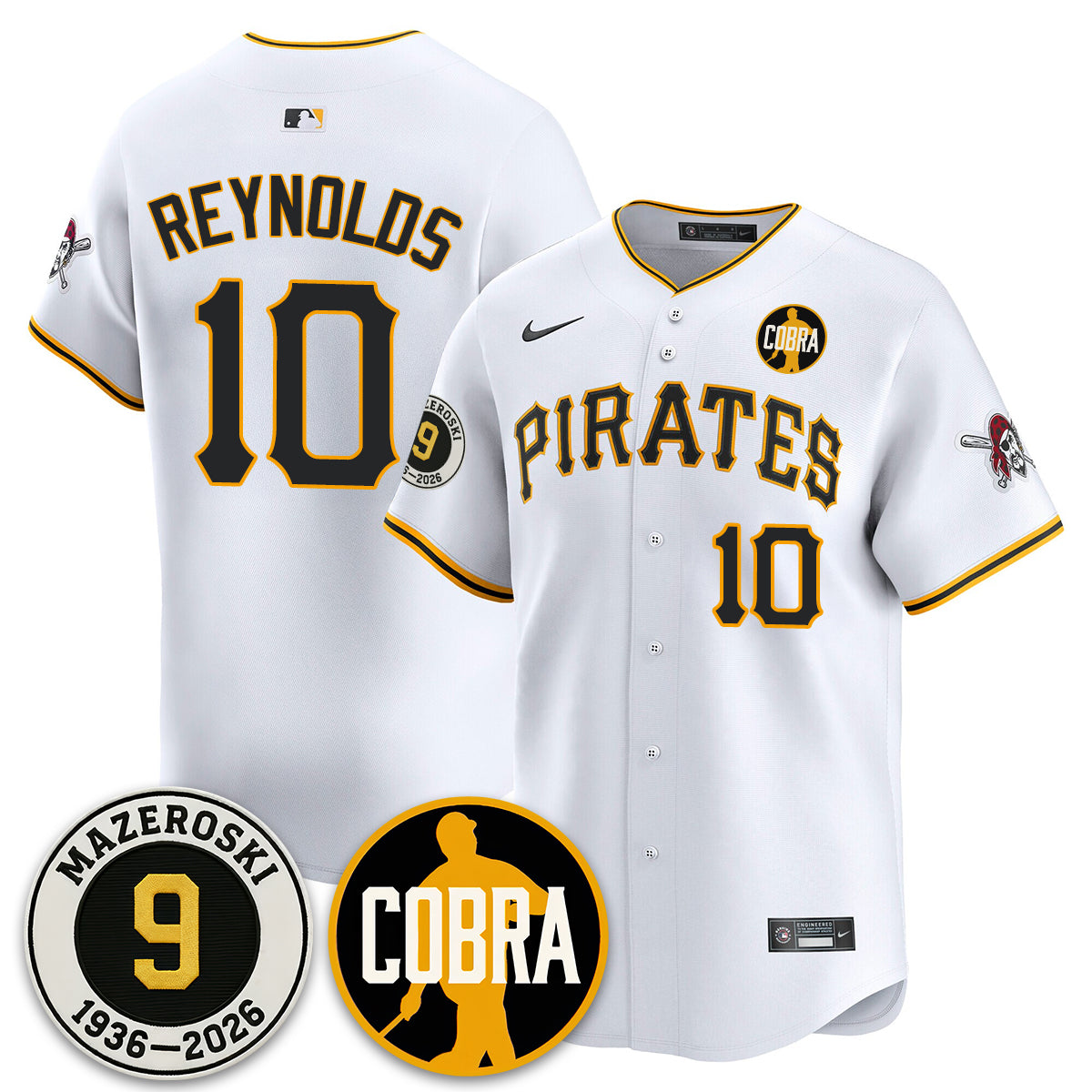 PIT Memories Vapor Limited Jersey - Bill Mazeroski Patch - All Stitched