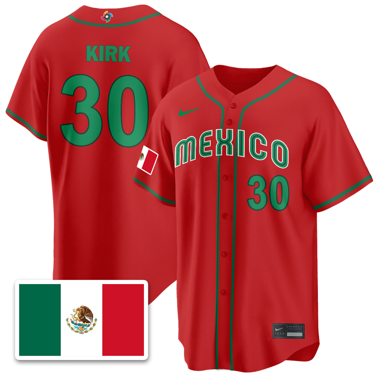 Mexico Baseball 2026 World Baseball Classic Limited Jersey - All Stitched