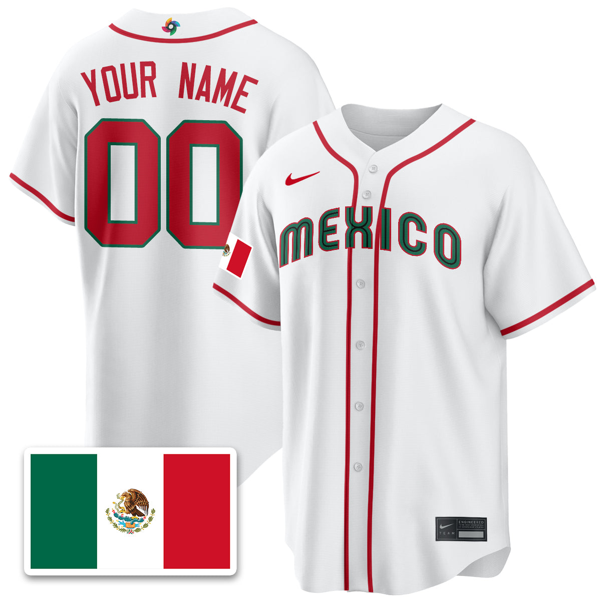 Mexico Baseball 2026 World Baseball Classic Limited Custom Jersey - All Stitched