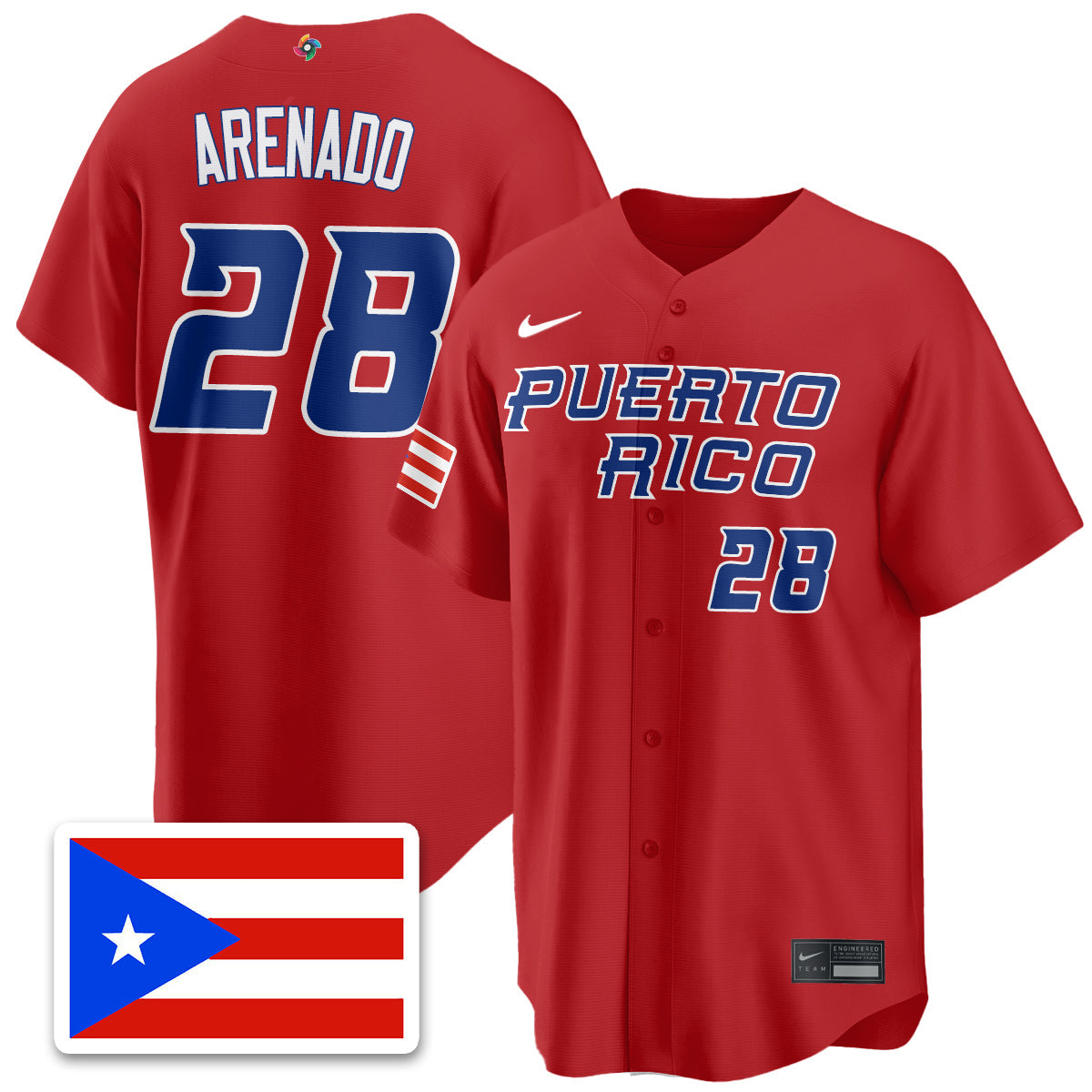 Puerto Rico Baseball 2026 World Baseball Classic Limited Jersey - All Stitched