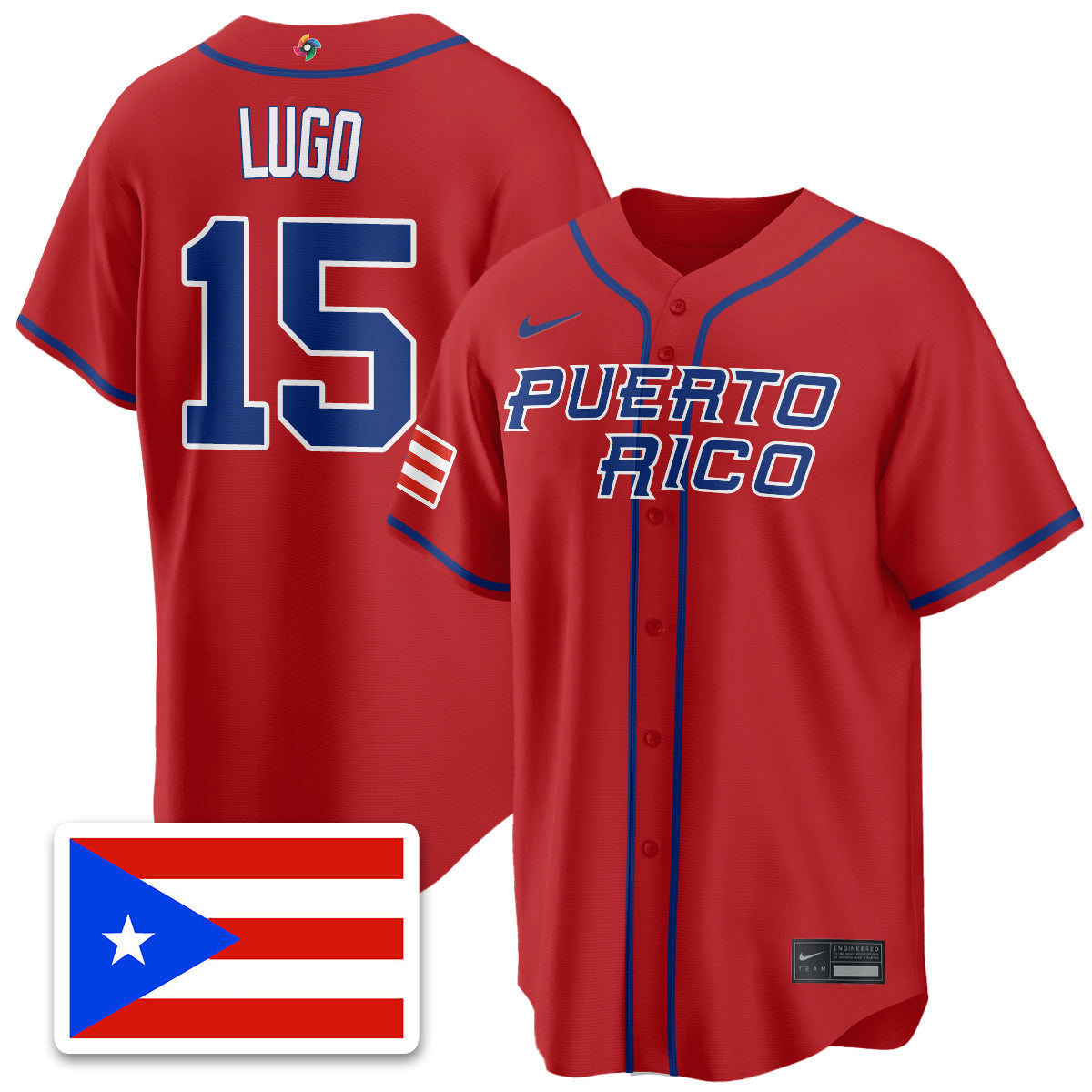 Puerto Rico Baseball 2026 World Baseball Classic Limited Jersey - All Stitched