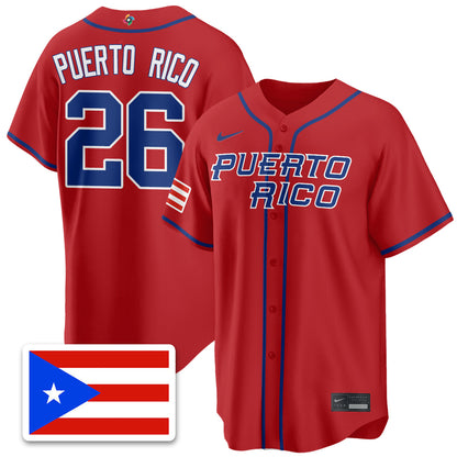 Puerto Rico Baseball 2026 World Baseball Classic Limited Jersey - All Stitched