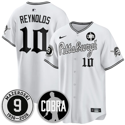 PIT Memories Vapor Limited Gothic Jersey - Bill Mazeroski Patch - All Stitched