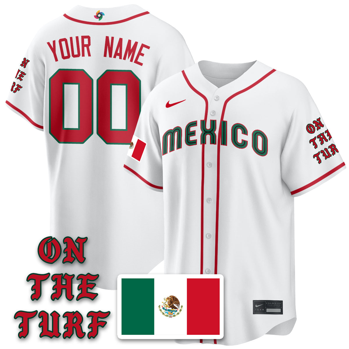 Mexico Baseball x Born x Raised 2026 World Baseball Classic Limited Jersey - All Stitched