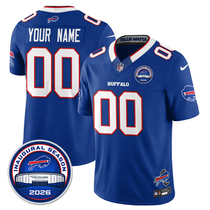 BUF 2026 Inaugural Season Patch Vapor Limited Custom Jersey - All Stitched