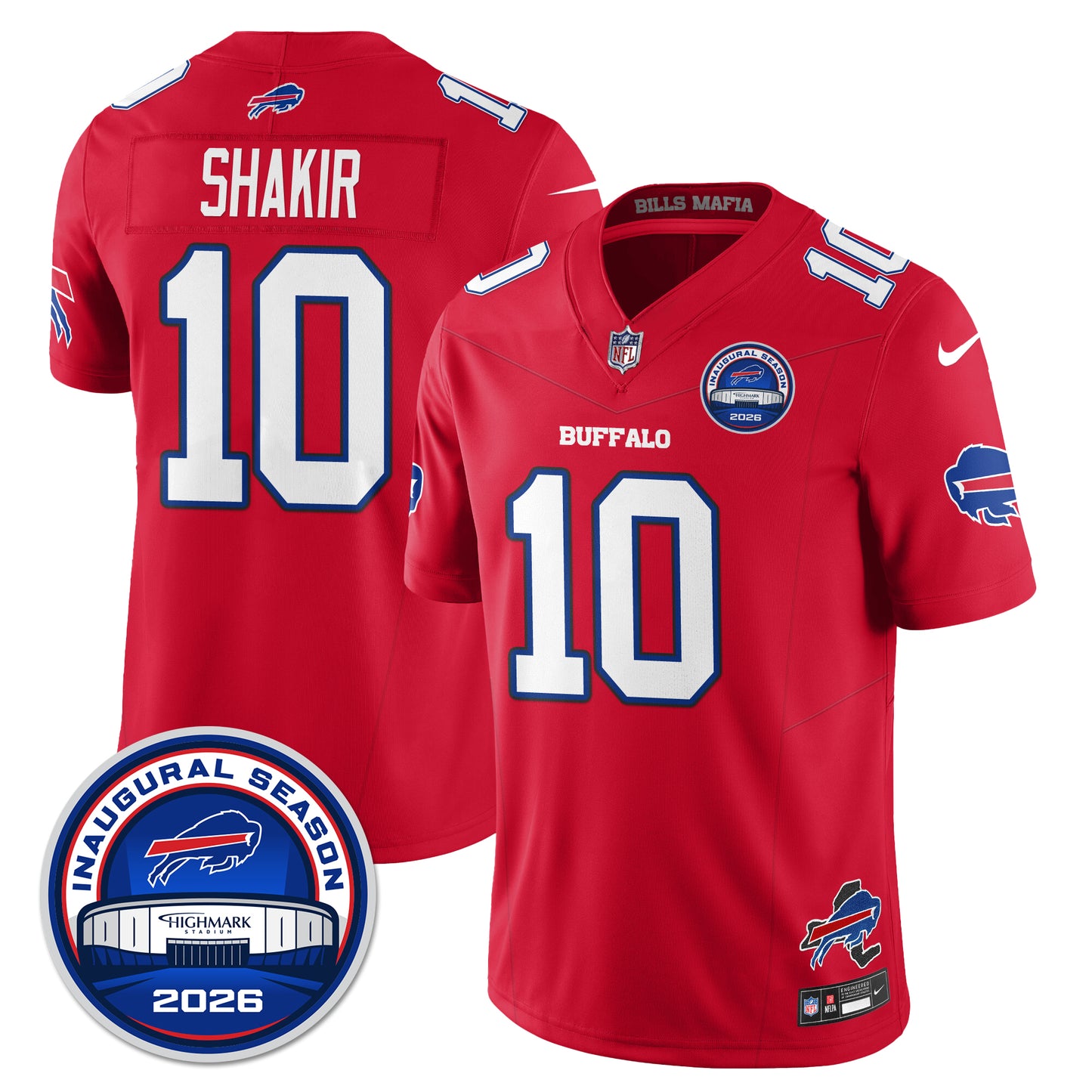 BUF 2026 Inaugural Season Patch Vapor Limited Jersey - All Stitched