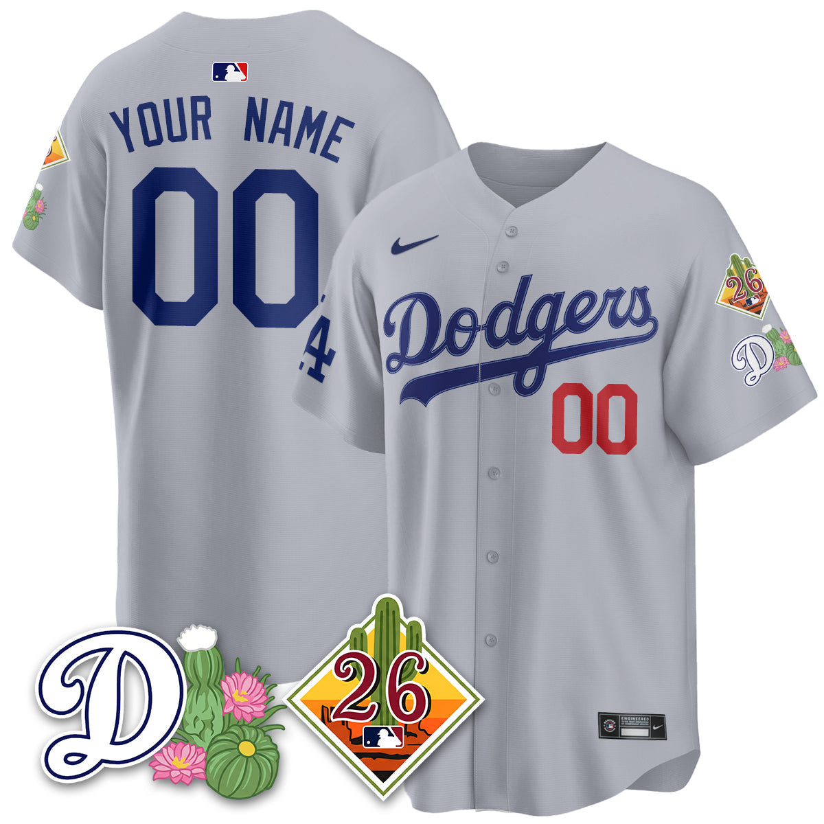 Custom LAD 2026 Spring Training Vapor Limited Jersey - All Stitched