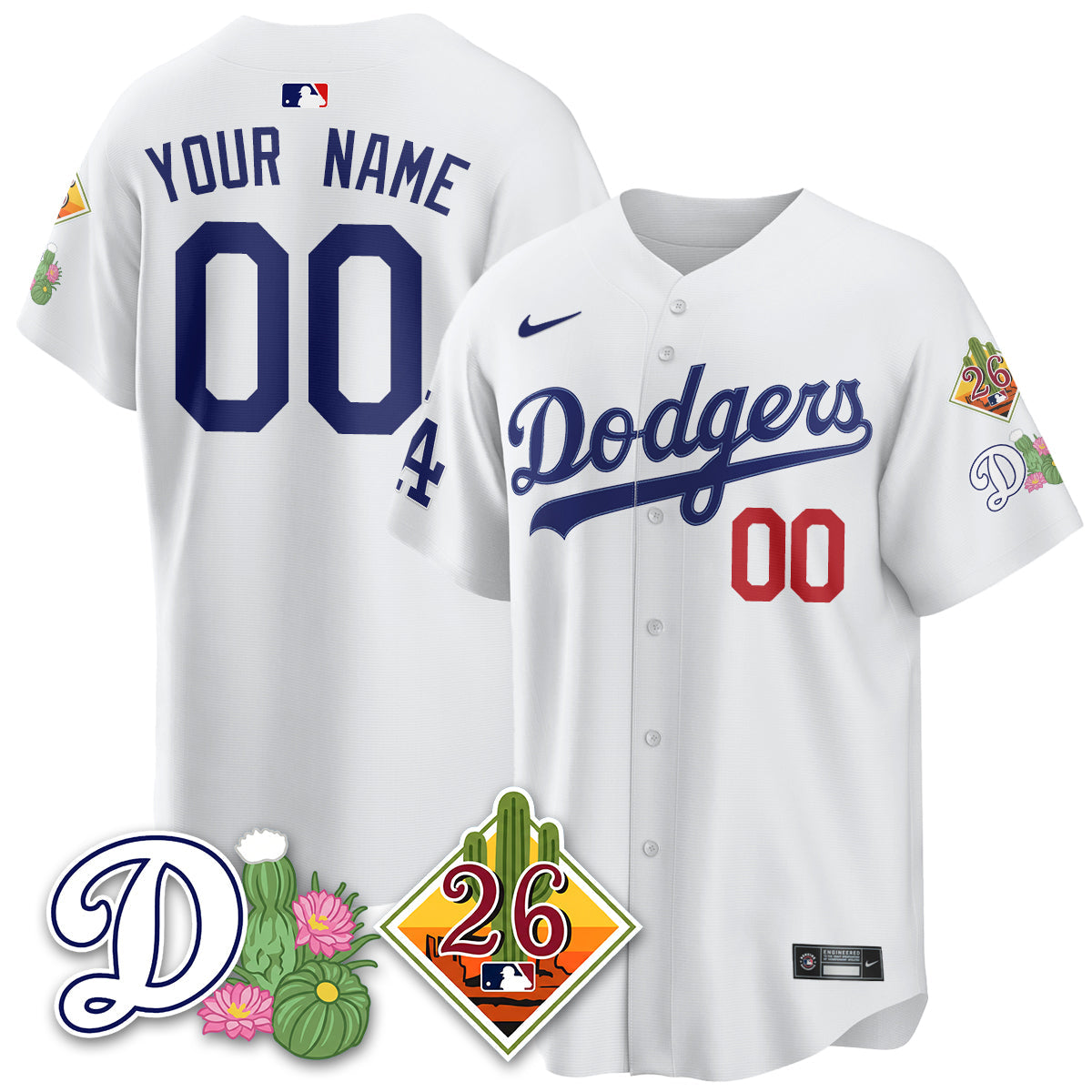 Custom LAD 2026 Spring Training Vapor Limited Jersey - All Stitched
