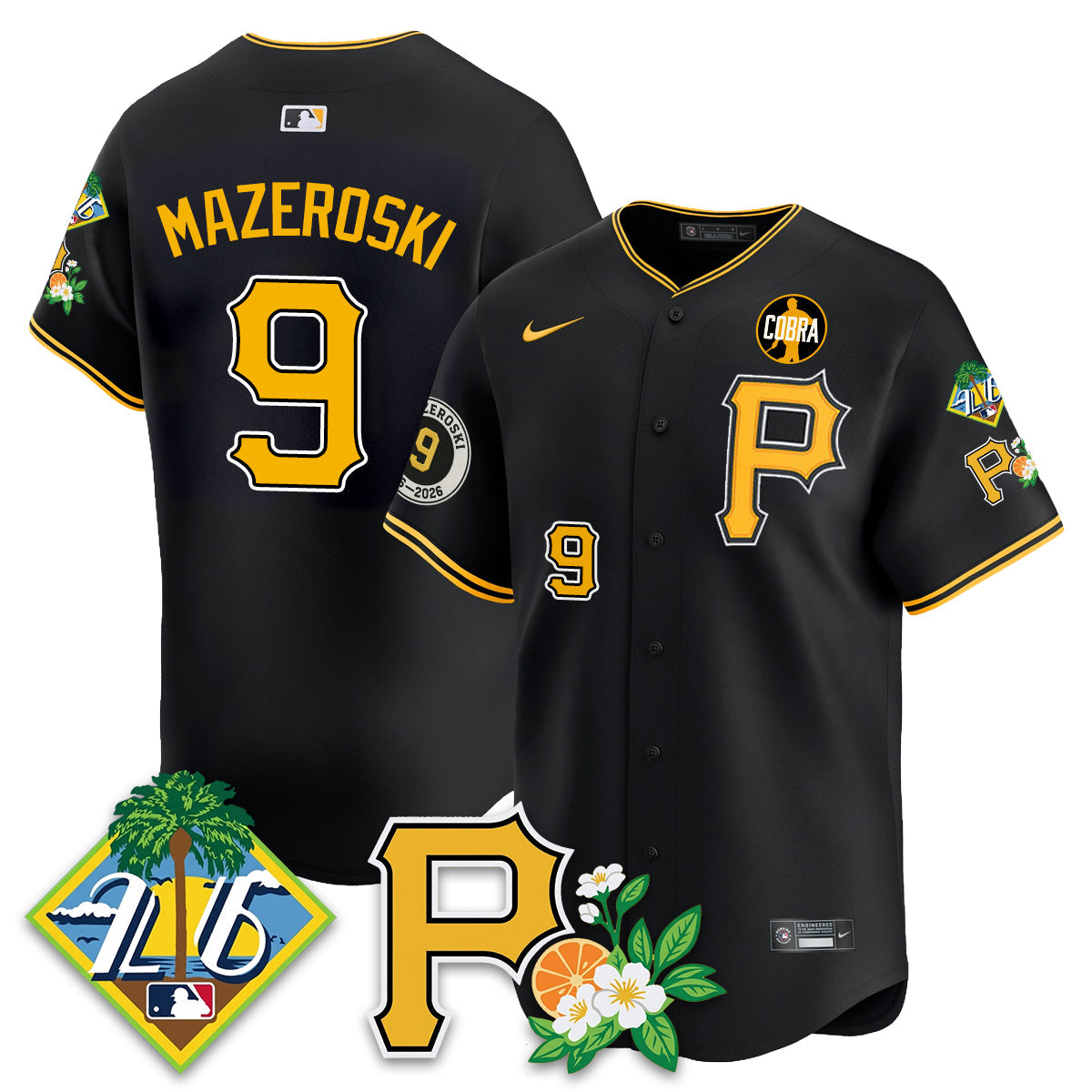 PIT 2026 Spring Training Vapor Limited Jersey - Bill Mazeroski Patch - All Stitched